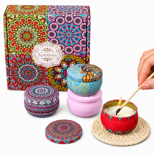 Scented Candle Box Soy Wax Fragrance