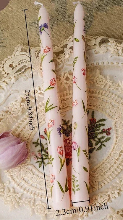 French Impression Taper Candle Duo