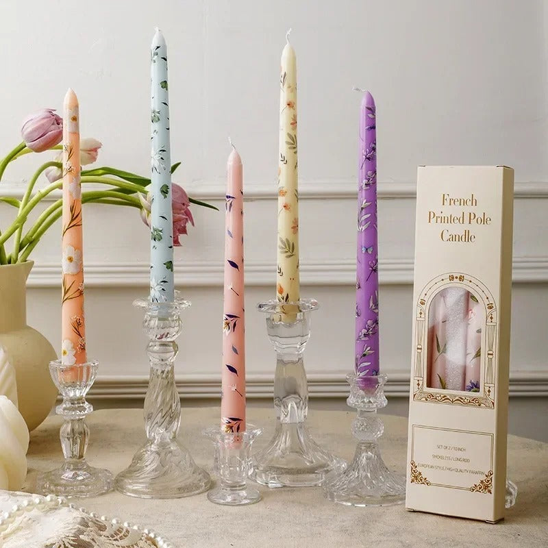 French Impression Taper Candle Duo