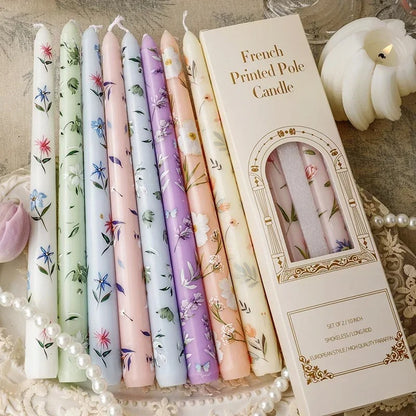 French Impression Taper Candle Duo