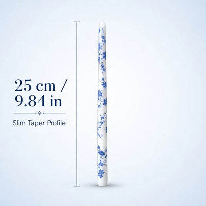 Porcelain Bloom Taper Candle Set